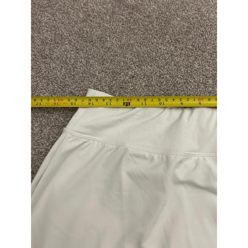 Layers Athletic Skort Womens Medium White Excellent Wrap Front Tennis Golf Skirt